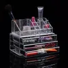 Fack förvaringslådor Bins Clear Acrylic Makeup Organizer Storage Boxe Plastic Make Up Organizer för kosmetik Lipstick Organiser Home Sto