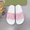 Designer Men Women Sandals snake print Slide Summer Wide Flat Slipper Rubber Slides Sandal Floral brocade Fashion Mens Flip Flops Striped Womens Loafers sliede 36-48