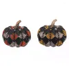 Brosches 10st anpassade Halloween's Pumpkin Rhinestone Brosch Pin Jewelry Gift