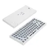 Keyboards Yong Qiu 84 Mechanical Keyboard Kit White Bluetooth Three-Mode Wireless 84-Keys Hot-Swappable Plastic Customized DIY Kit