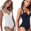 Women's Swimwear Clothes Swimming Suit For Women One Piece Swimsuit Bathing Badpak Woman Solid Color Hard Steel Plate