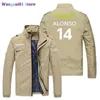 Casacos de roupas de tamanho grande masculino Aston Martin F1 2023 Jaqueta Uniforme Fórmula 1 Terno de corrida Alonso Jacket Coat Motor Moto Motão Jack Motão