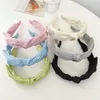 Fashion Women Hoofdband Fresh Color Spring Haarband Big Bowknot Tulband Tulband Volwassen Haaraccessoires