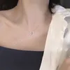 Einfache Hohl Kristall Schmetterling Halskette Mode Klassische Schlüsselbein Kette Anhänger Halskette Für Frauen Elegante Hochzeit Schmuck