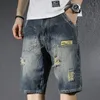 Jeans da uomo Moda Uomo Baggy Cargo Jean Shorts Uomo Tasche multiple Boardshorts Pantaloncini Denim Pantaloni da equitazione Pantaloncini larghi Jeans per uomo 230316