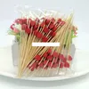 12cm Heart Flower Star Bamboo Pick Buffet Cupcake Fruit Fork Party Dessert Salad Stick Cocktail Skewer