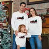 Familjmatchande kläder Familj Jultröjor Sweatshirt Outfits Sweaters Christmas Tree Matching Party Clothes Adult Pappa Mamma barnkläder Baby 230316