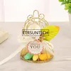 Cadeau cadeau 50pcs mini cage à oiseaux en fer doré boîte à bonbons style européen décoration de collection de mariage1