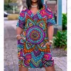 Robes décontractées Robes d'été Femmes Mode Casual Noir Afrique Robe Soirée Boho Filles Grande Taille Chaîne Robe Sexy Marque Robe D'été Plage 230316