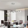 مصابيح قلادة حديثة مصباح الثريات LED LED لغرفة المعيشة مطعم مطعم Island Luster L107cm Alexa/App/Remote