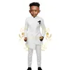 Abito verde scuro per bambini Abbigliamento per bambini Blazer da sposa Abiti formali Festa di compleanno Ragazzo Abiti 2 pezzi Pantalone giacca