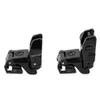 Tactical Front and Rear Flip Up Sight Full Metal Construction Micro Rifle Optic Sight for M4 AR15 fit 20mm Picatinny Rail