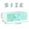 Gift Wrap Gift Box with Lid Bowknot Gift Box Magnetic Rectangular Gift Box Decorative Box for Birthday Gift Wrapping Green 230316