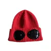 Aviator Lens Plus Velvet Knit Hat Winter Cold Warm Wool Hats Men And Women Joker Glasses Cold Cap