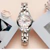 女性用時計2023レディースリストドレスゴールドウォッチクリスタルダイヤモンドステンレス鋼シルバークロックモントレフェム230314