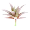 Dekorative Blumen Mini Simulierte Sukkulente Grünpflanze Beflockung Blume Aloe Arrangement Topflandschaft Zubehör DIY Ornamente Zuhause