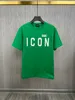 DSQ Phantom Turtle 남자 티셔츠 2023 New Mens 디자이너 티셔츠 이탈리아 패션 Tshirts 여름 티셔츠 남성 부드럽고 편안한 100% 면화