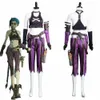 League of Legends LOL Jinx Cosplay Costume Uniform Halloween traje