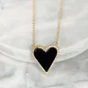 Cadenas 5 unids/lote accesorio hecho a mano pareja collar envolvente Zirconia Shell corazón para el Día de San Valentín 2023