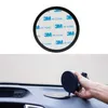 Mobiltelefonmonteringshållare 1 st 78mm rund svart bil instrumentbräda sugkoppmontering bashäftande skiva för telefon surfplatta GPS -stativhållare