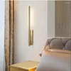 ウォールランプリンクLED REDING SCONCE NORDIC LONG LIGHT GOLD MODERN METAL LINEAROF LIVING ROOM HOME DECOR