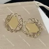 Luxe brief Designer Stud Gold Hoop Earrings Designer voor vrouwelijke sieradenliefhebbers Gift Party Wedding Engagement With Box