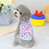 Ubrania kwiatowe zwierzaka psa odzież letnie oddychający póg pies kot All-mecz bez rękawów