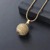 Chains Cremation Keepsake Pendant Necklace For Ashes Basketball Shape Hold Loved One Memorial Jewelry