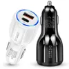 32W سريع الشحن السريع PD USB-C QC3.0 TYPE C CAR CAR Auto Power Adapters لأجهزة iPad iPhone 12 13 Pro Max Samsung LG Chargers LL