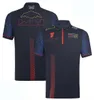 Camisa 2023F1 Camiseta Terno de corrida Camisa polo Equipe de Fórmula 1 Macacão com lapela