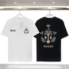 Camiseta masculina com estampa de letras de luxo preto designer de moda verão alta qualidade manga curta t-shirt rhude tamanho S-XXXL