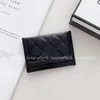Дизайнерский держатель для карт Черно-белые модные сумки для кредитных карт Кошельки Мини-карман для монет Роскошный мягкий кожаный высококачественный кошелек Женские кошельки Классический красный внутри