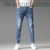 Men's Jeans designer Designer Fashion men's jeans spring and summer stretslim trousers light blue men IDK4 T1WS