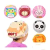 Dusch Caps Cartoon Animal Baby Cap Kids Hair PVC Återanvändbar Bonnet Sauna Badrumsprodukter Vattentät för kvinnor DROP DHGQC