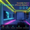 Светодиодные полоски светодиодная полоска Light USB Bluetooth RGB 5050 5V Гибкая лампа лента лента лента телевизионная телевизионная экрана фестиваль ночной ночной комнаты P230315