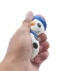 Decorações de Natal, boneco de neve kawaii mole lentamente em ascensão fofa antigressão espremer brinquedos de pásco