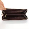 Genuine cow leather zipper mens designer wallets male long style fashion casual card zero purses phone clutchs no310