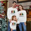 Familjmatchande kläder Familj Jultröjor Sweatshirt Outfits Sweaters Christmas Tree Matching Party Clothes Adult Pappa Mamma barnkläder Baby 230316