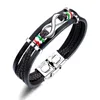 Braccialetto in pelle intrecciata alla moda Bracciale ispiratore Bracciale con nodo celtico Regali per figlio Uomo C1FC