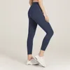 LU wyrównaj legginsy do jogi nagie uczucie wysokiej talii spodnie sportowe damskie oddychające treningowe bezszwowe spodnie typu Scrunch Gym Legging