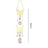 Garden Decorations Metal Crystal Light Collection Pendant Window Decor Hanging Reflective Jewelry Butterfly Wind Chimes For Balcony