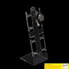 Lista de plástico preto em forma de Lura preta Exibição de suporte de pulso Rack Rack Rack Rack Ratw Jewelry Display Stand Stand