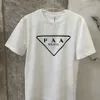 T-shirts masculinos Casa de moda Ocidental Itália Famosa famosa marca trilateral letra gráfica de verão puro algodão de algodão redonda de luxo de luxo amante T-shirt t-shirt t230316