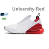 Heren Dames 270 Hardloopschoenen Sneaker Triple Zwart Wit Universiteit Rood Blauw Barely Rose Antraciet Marine Bot Tijger Cactus Heren Trainers Sport Sneakers Chaussure