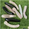 Objets décoratifs Figurines 1Pc Bonne Qualité Quartz Rose Naturel Yoni Baguettes Pierres Précieuses Artisanat Plaisir Baguette Corps Main Mas Bois Magi Dhkfw