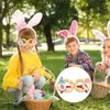 Lunettes de fête de pâques cadre poussin oeuf lapin joyeux pâques accessoires photo stand verre enfants et adultes printemps événement décor RRA