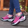 Chaussures habillées Femmes Coussin d'air Athlétique Marche Baskets Respirant Gym Jogging Tennis Chaussures De Mode Sport À Lacets Plate-Forme Tenes Feminino 230316