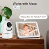 Telecamere IP Telecamera IP Larmtek 5G WiFi Baby Monitor 1080P Mini CCTV da interno Sicurezza 2K 4MP AI Tracking Audio Video Telecamera di sorveglianza Alexa 230314