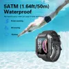 C20 Military Smart Watch Mężczyźni IP68 5ATM Outdoor Sports Fitness Tracker 24H Monitor Health Monitor 1.71 cala Smartwatch