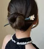 ヘアクリップ天然黒いウッドヘアピンの女性女の子がスティック箸型ピンレトロジュエリーファッションアクセサリー